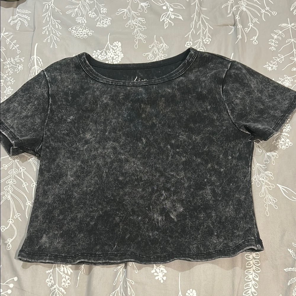 Livi by Olivia Rae Black Ribbed Top